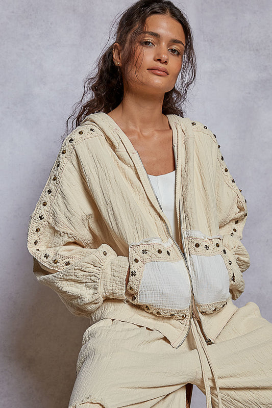 Meadowlight Crochet Zip Hoodie
