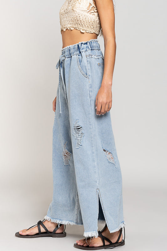 Distressed Denim Pant