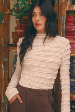 Ivory Reverie Ruffle Lace Top