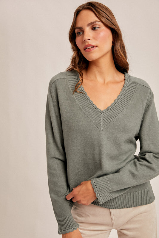 Sage Meadow Knit Sweater