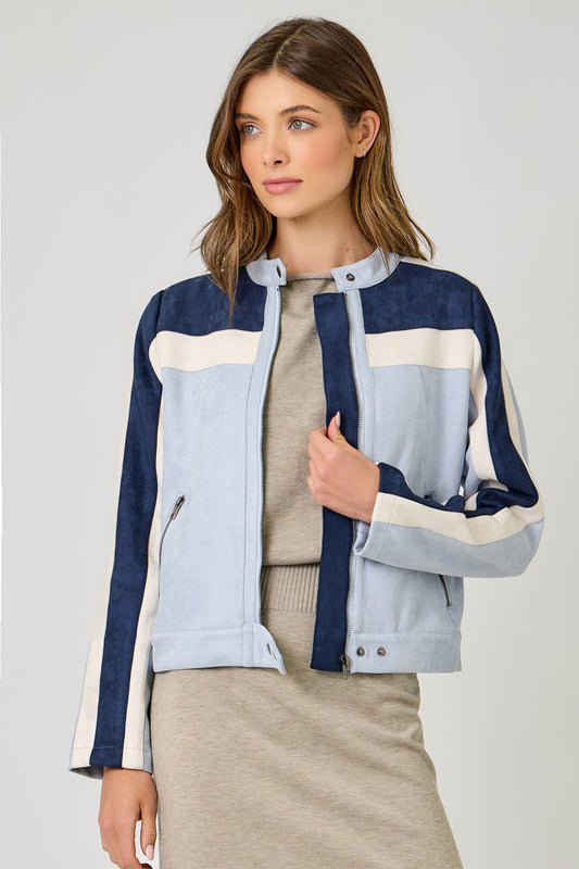 Skyliner Colorblock Moto Jacket