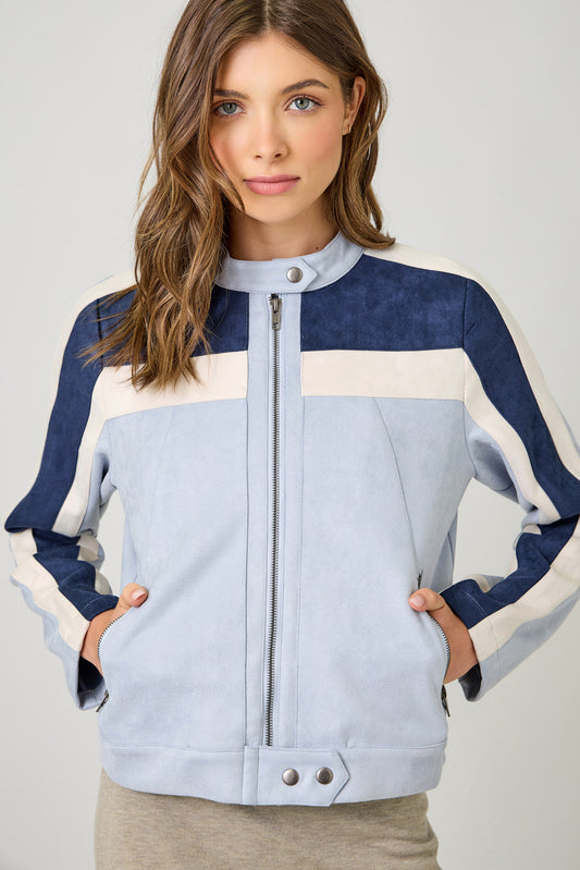 Skyliner Colorblock Moto Jacket