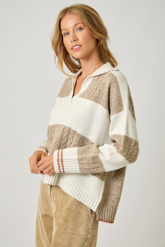 Harvest Haze Stripe Sweater