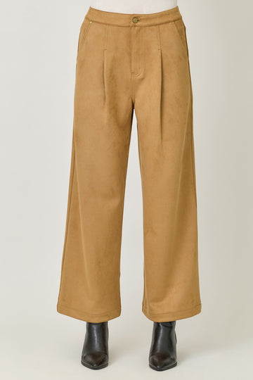 Sierra Latte Wide-Leg Trousers