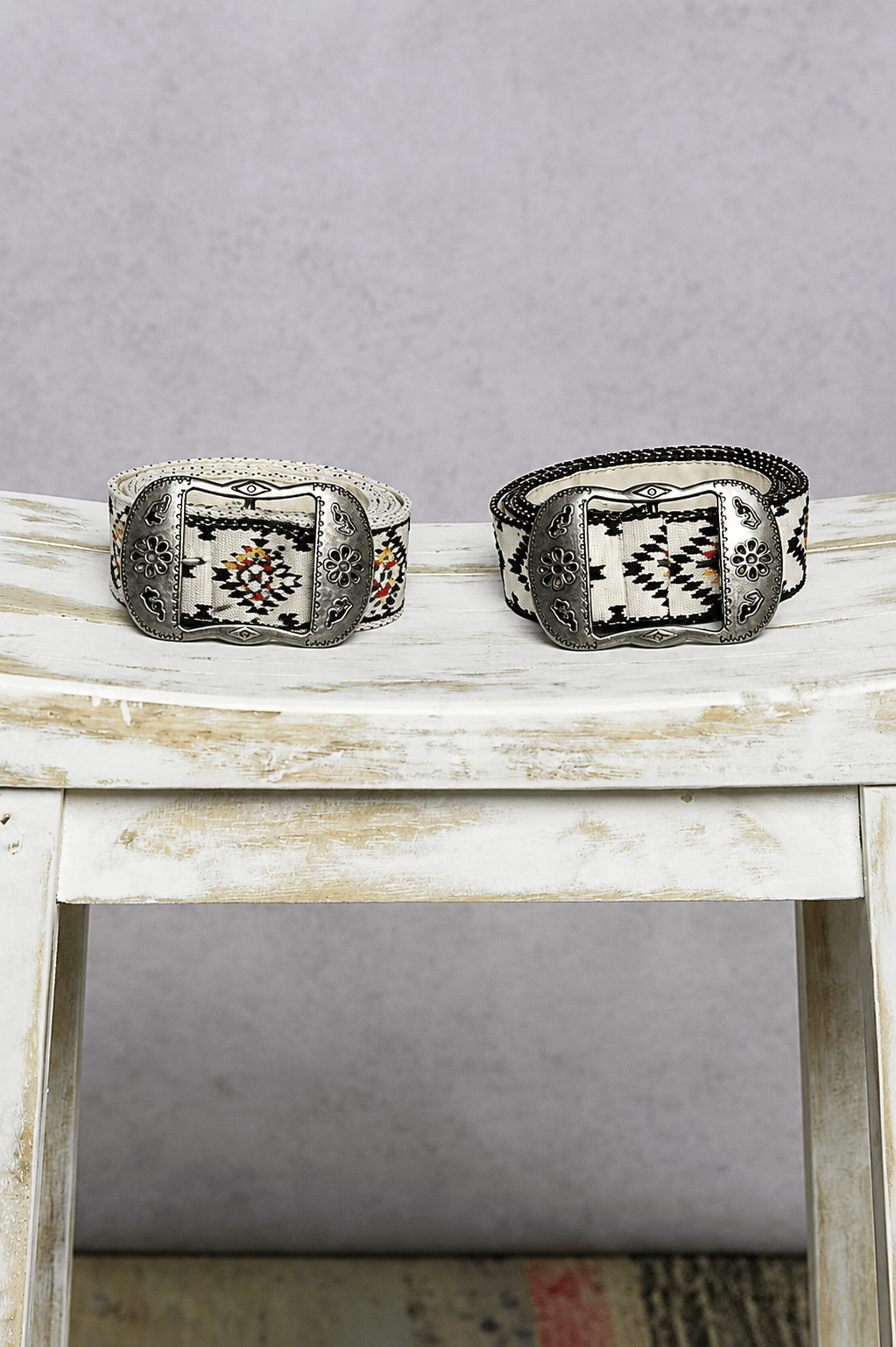 Aztec Embroidered Belt - Backroad Daydream Mercantile