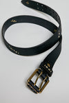 Distressed Double-Prong Leather Belt