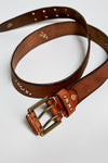 Distressed Double-Prong Leather Belt