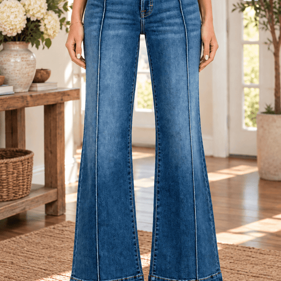 Happi Wide Comfort Flare With Pintucks - Backroad Daydream Mercantile