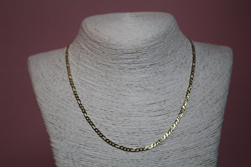 Figaro Chain Necklace in Gold