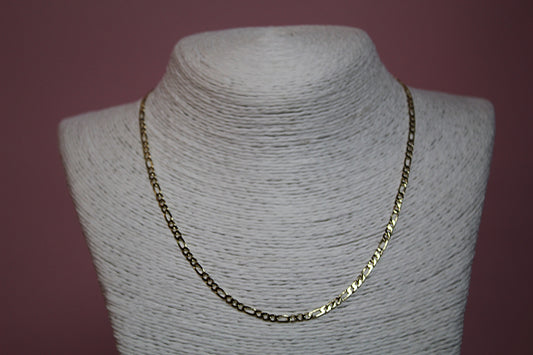 Figaro Chain Necklace in Gold