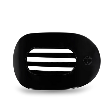Flat Round Hair Clip in Jet Black