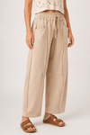 Mineral Wash Seam Detail Pull On Barrel Pants - Backroad Daydream Mercantile