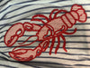 Peach Love California Embroidered Lobster Shorts - Backroad Daydream Mercantile