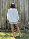 Peach Love California Embroidered Lobster Shorts - Backroad Daydream Mercantile