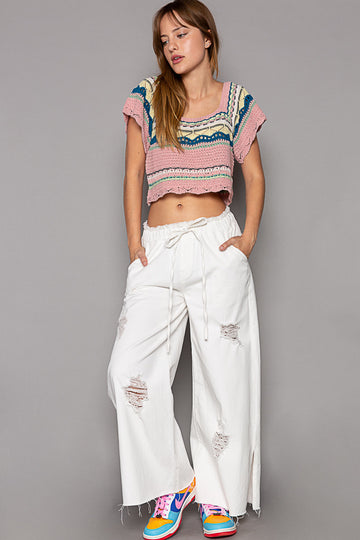 Distressed Denim Pants