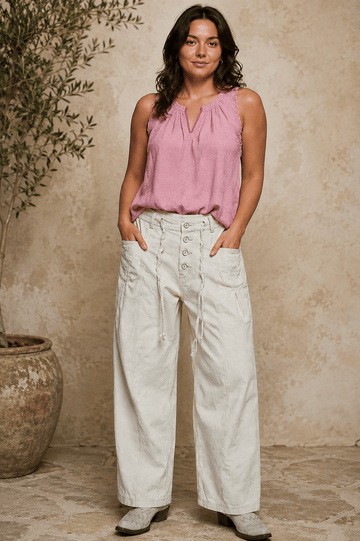 The Wanderer Wide-Leg Pants in Natural