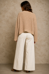 The Bloom Chenille Cardigan in Latte