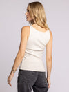 Corinne Tank in Bone White