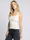 Corinne Tank in Bone White