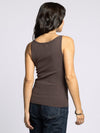 Corinne Tank in Dark Brown