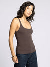 Corinne Tank in Dark Brown