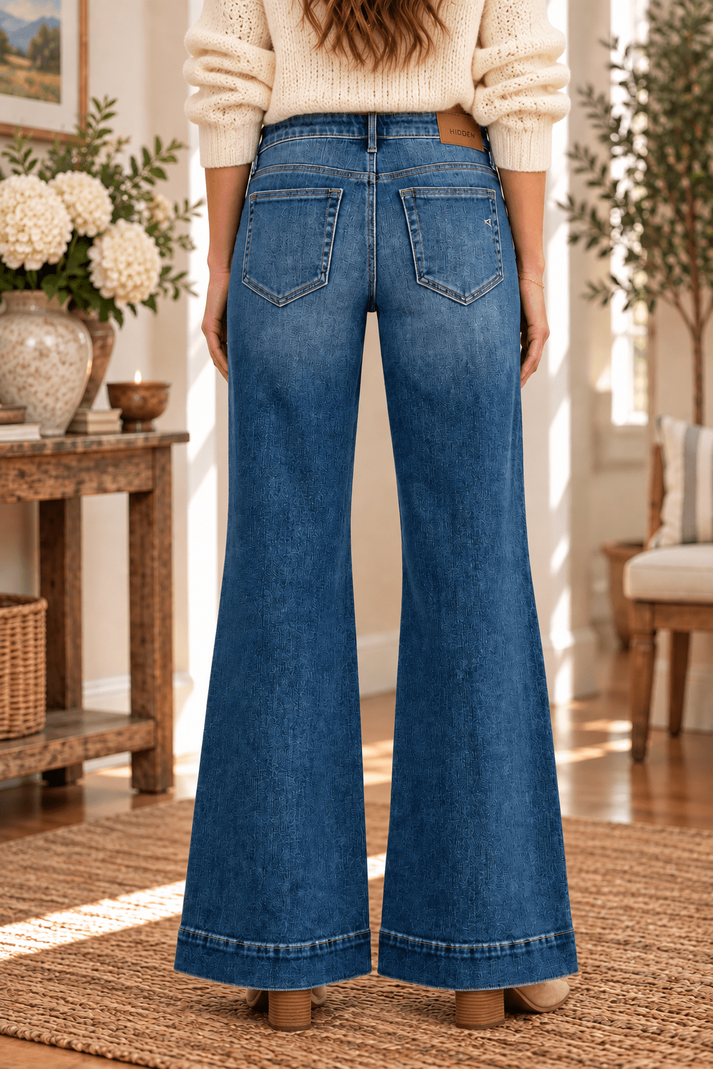 Happi Wide Comfort Flare With Pintucks - Backroad Daydream Mercantile