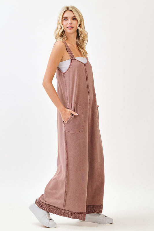 Dusty Rose Daydream Knit Jumpsuit