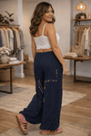Coastal Comfort Tassel Wide Leg Pants - Backroad Daydream Mercantile