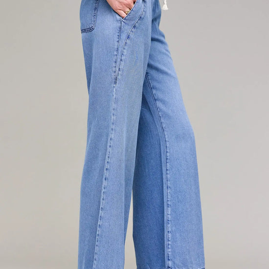 Nori Pull-On Super Wide Leg Jean by Hidden - Backroad Daydream Mercantile