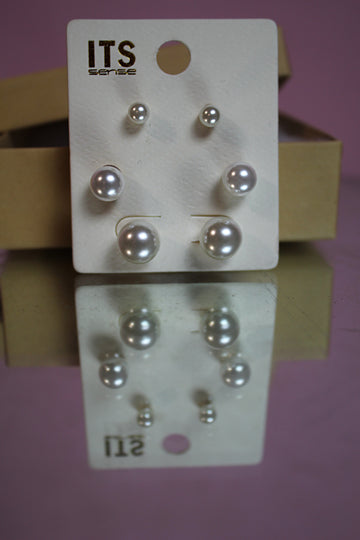 Pearl Poise Earring Trio