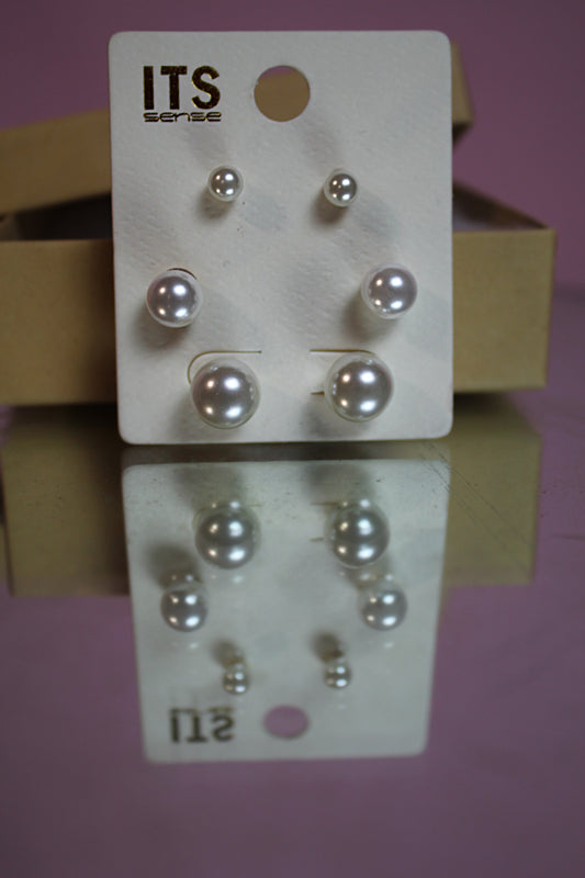 Pearl Poise Earring Trio