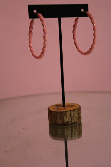 Wild Rose Hoop Earrings