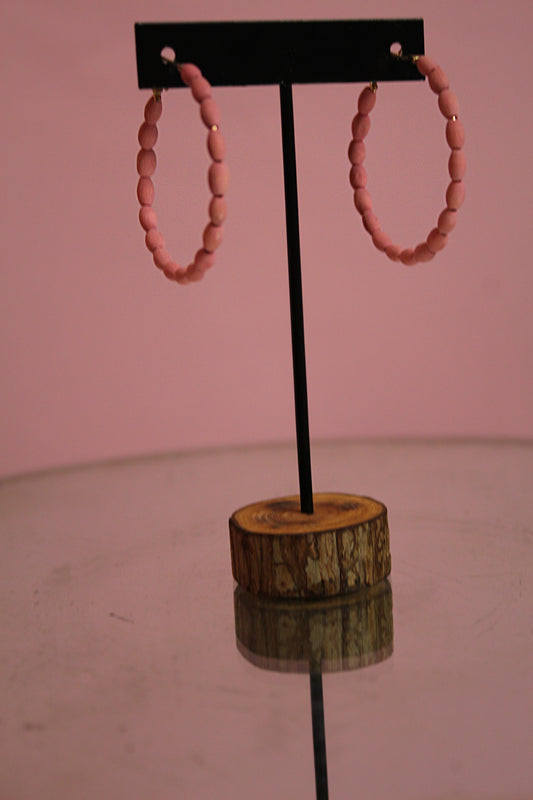 Wild Rose Hoop Earrings