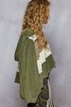 Boho Patchwork Ruffle Top